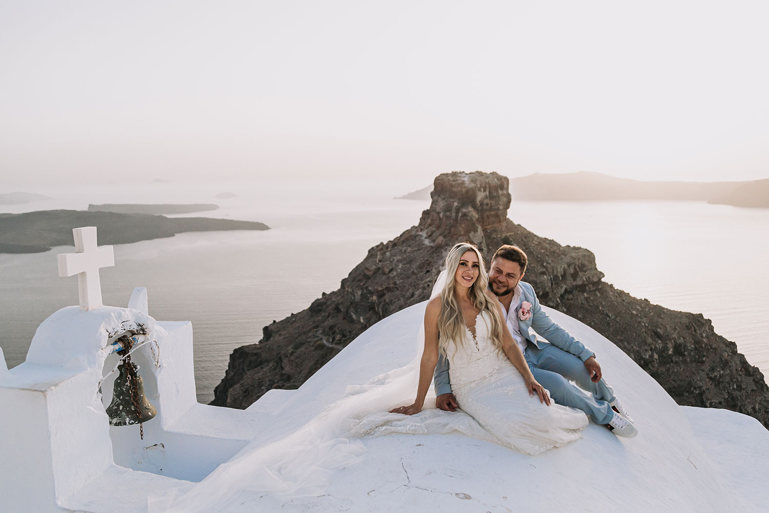 Casamento de Thais e Rodolfo em Santorini