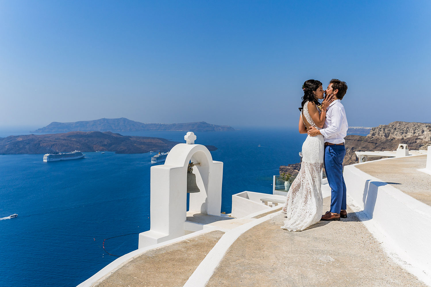 Casamento de Thais e Rodolfo em Santorini