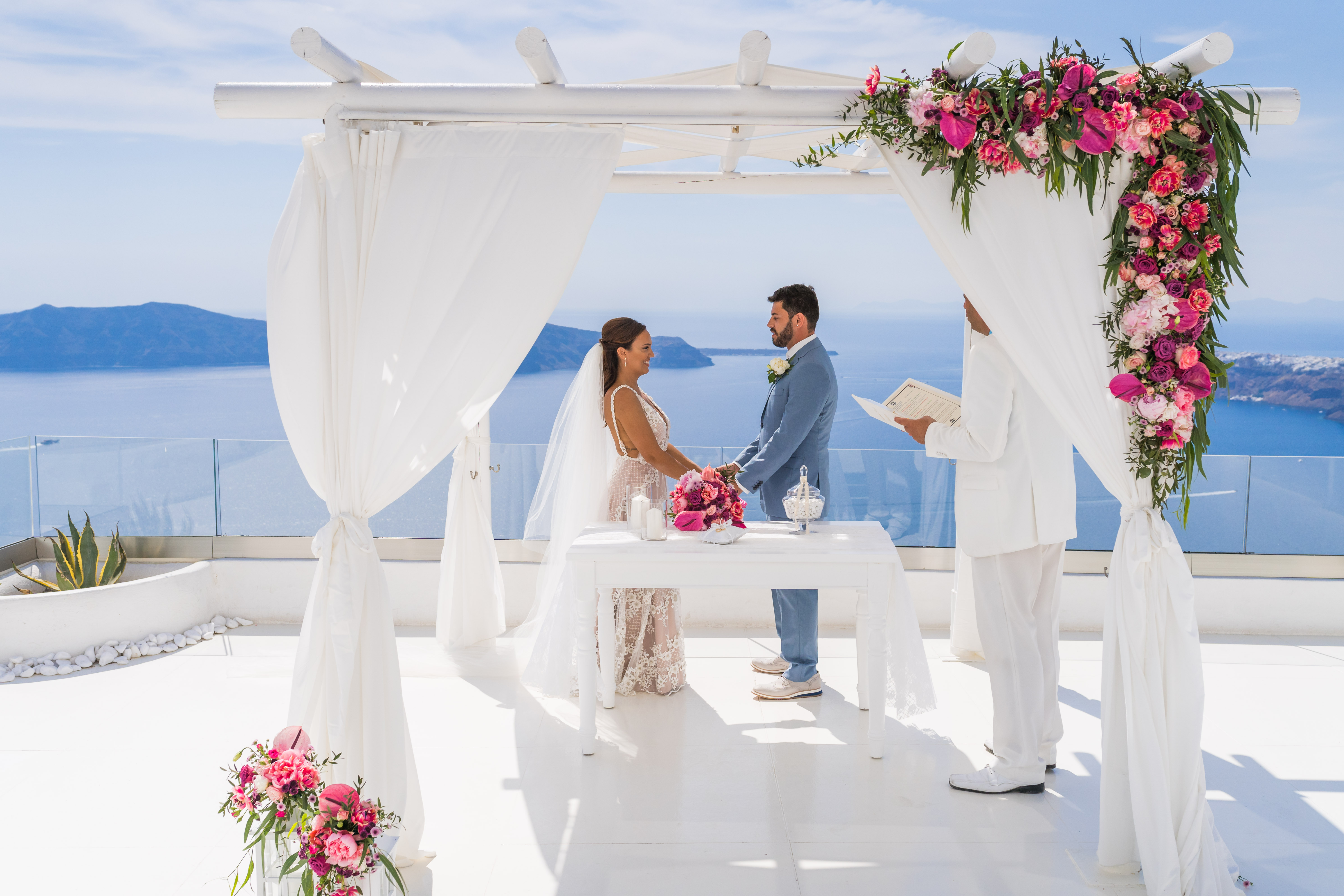 Casamento de Natália e Tiago em Santorini