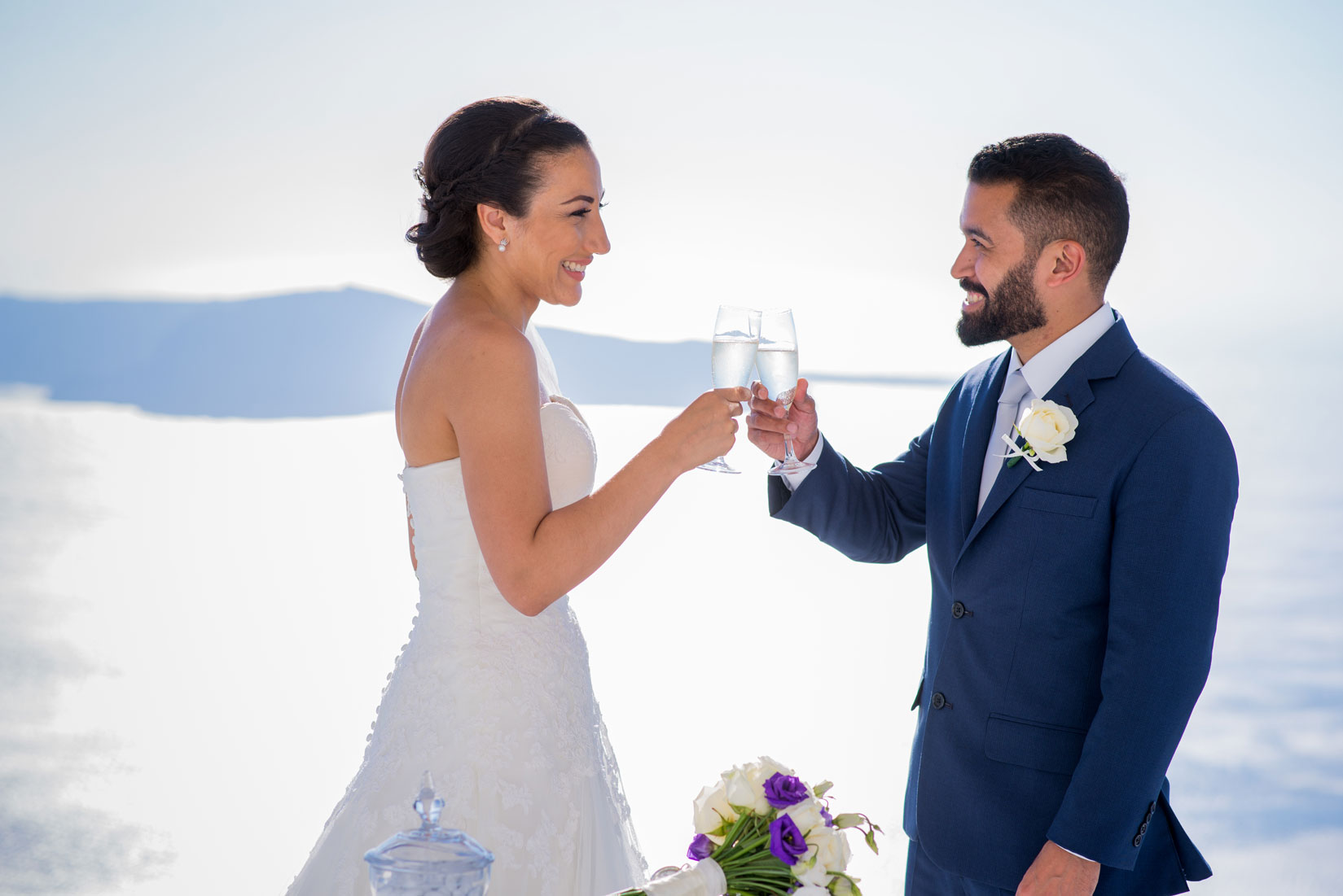 Casamento de Juliana e Renato em Santorini