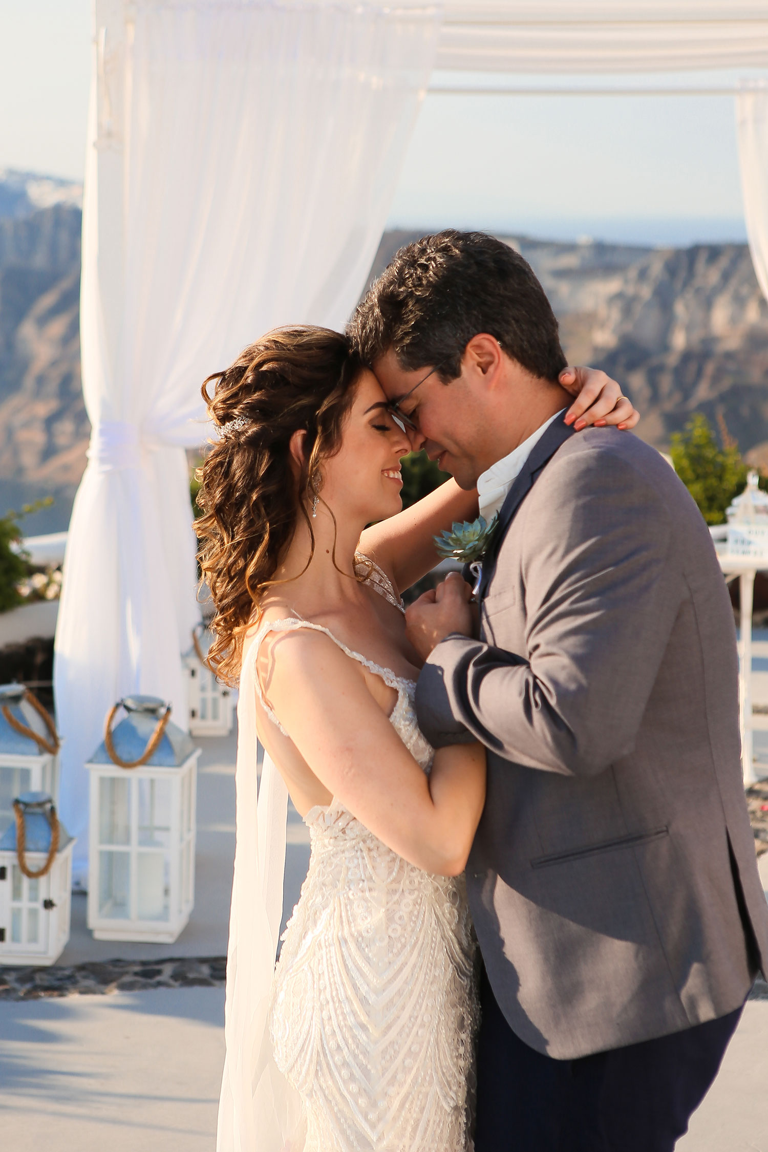 Casamento de Daniele e Max em Santorini