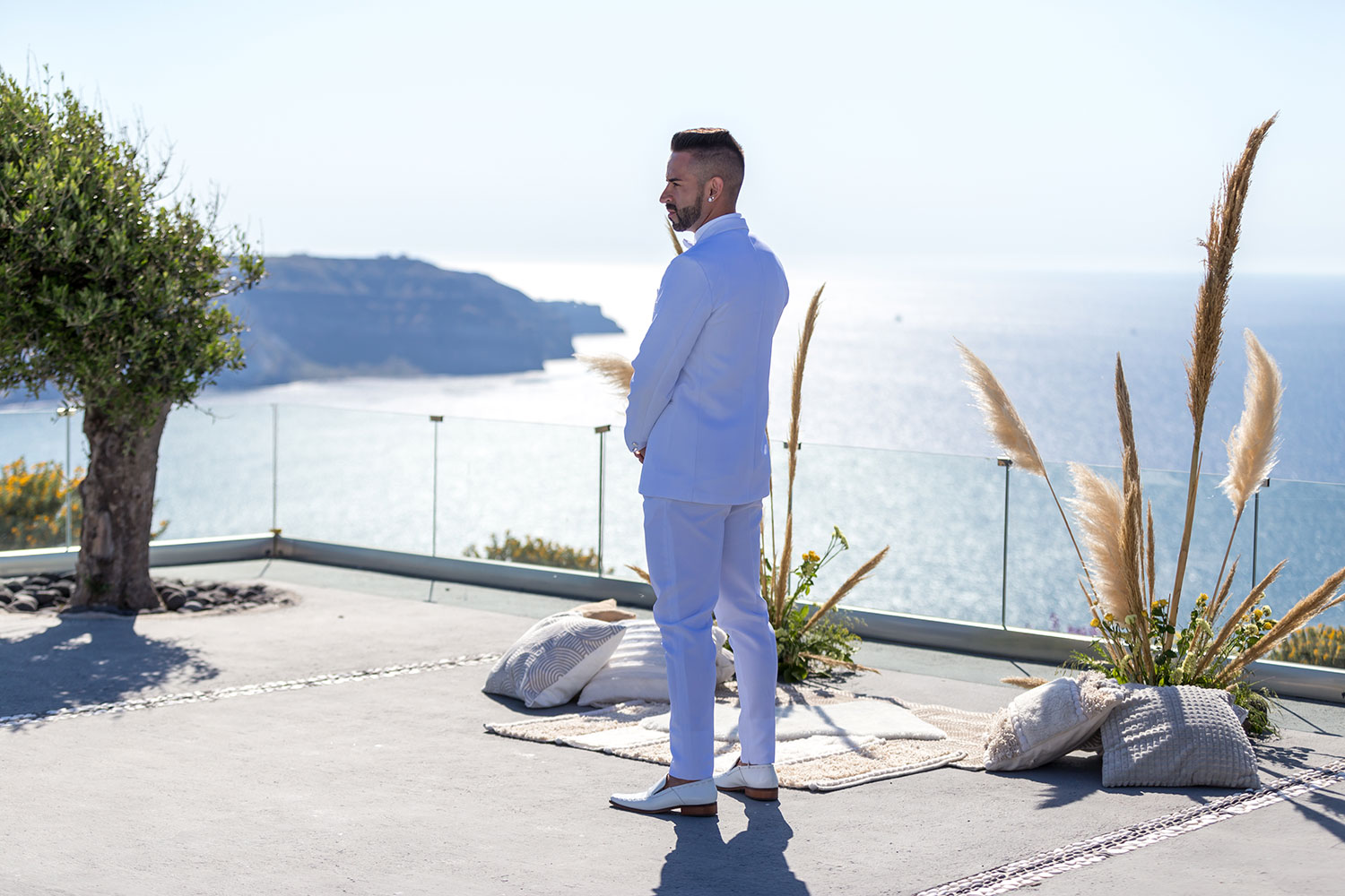 Casamento de Angel e Ricardo em Santorini