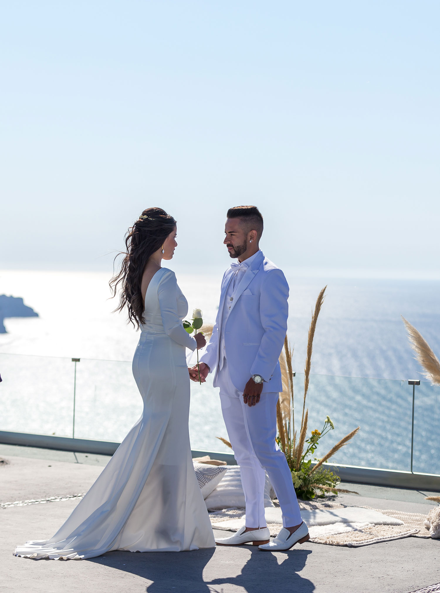Casamento de Angel e Ricardo em Santorini