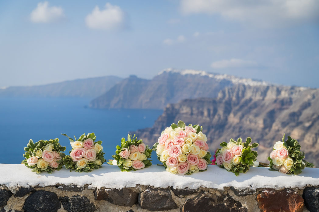 Casamento de Elly e Nick em Santorini