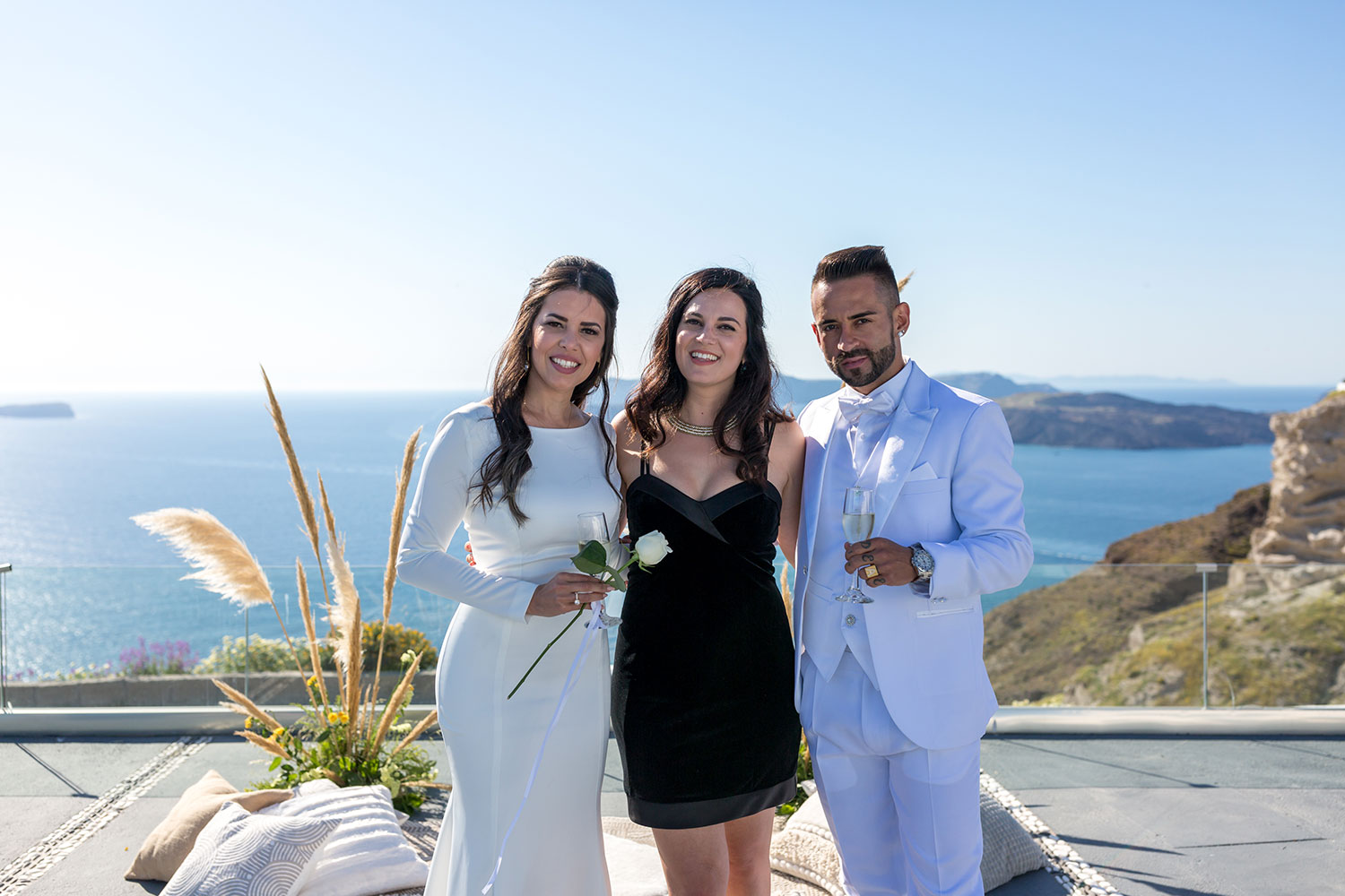 Casamento de Angel e Ricardo em Santorini