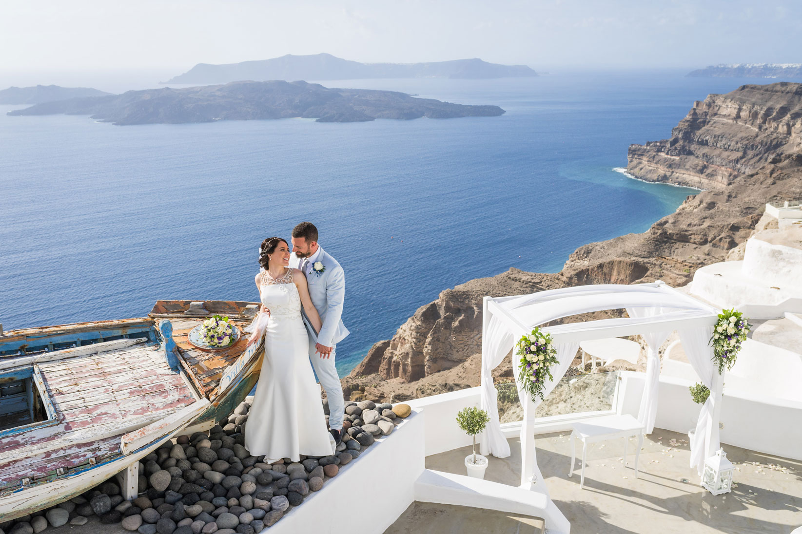 Casamento de Viviane e Matheus em Santorini