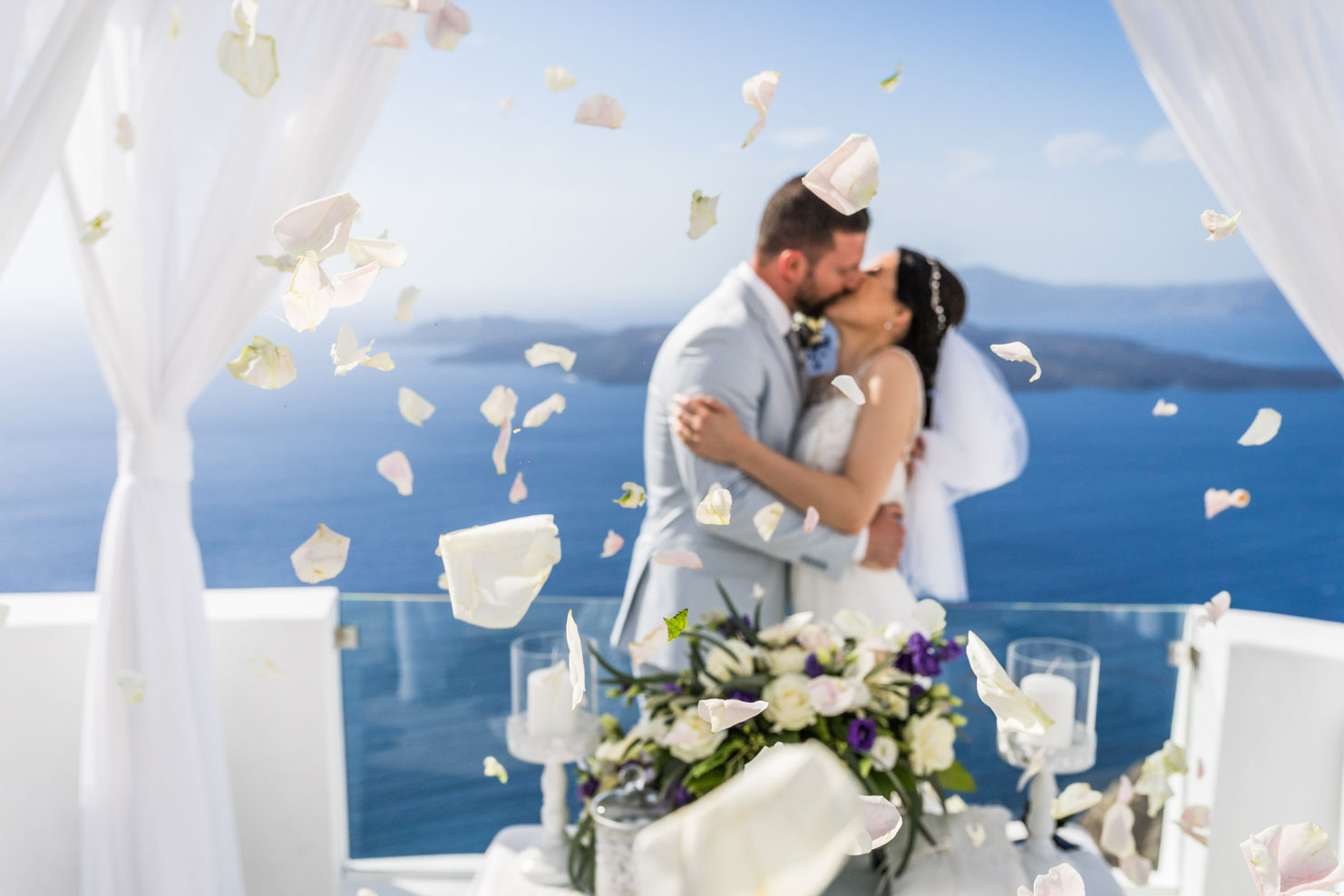 Casamento de Viviane e Matheus em Santorini