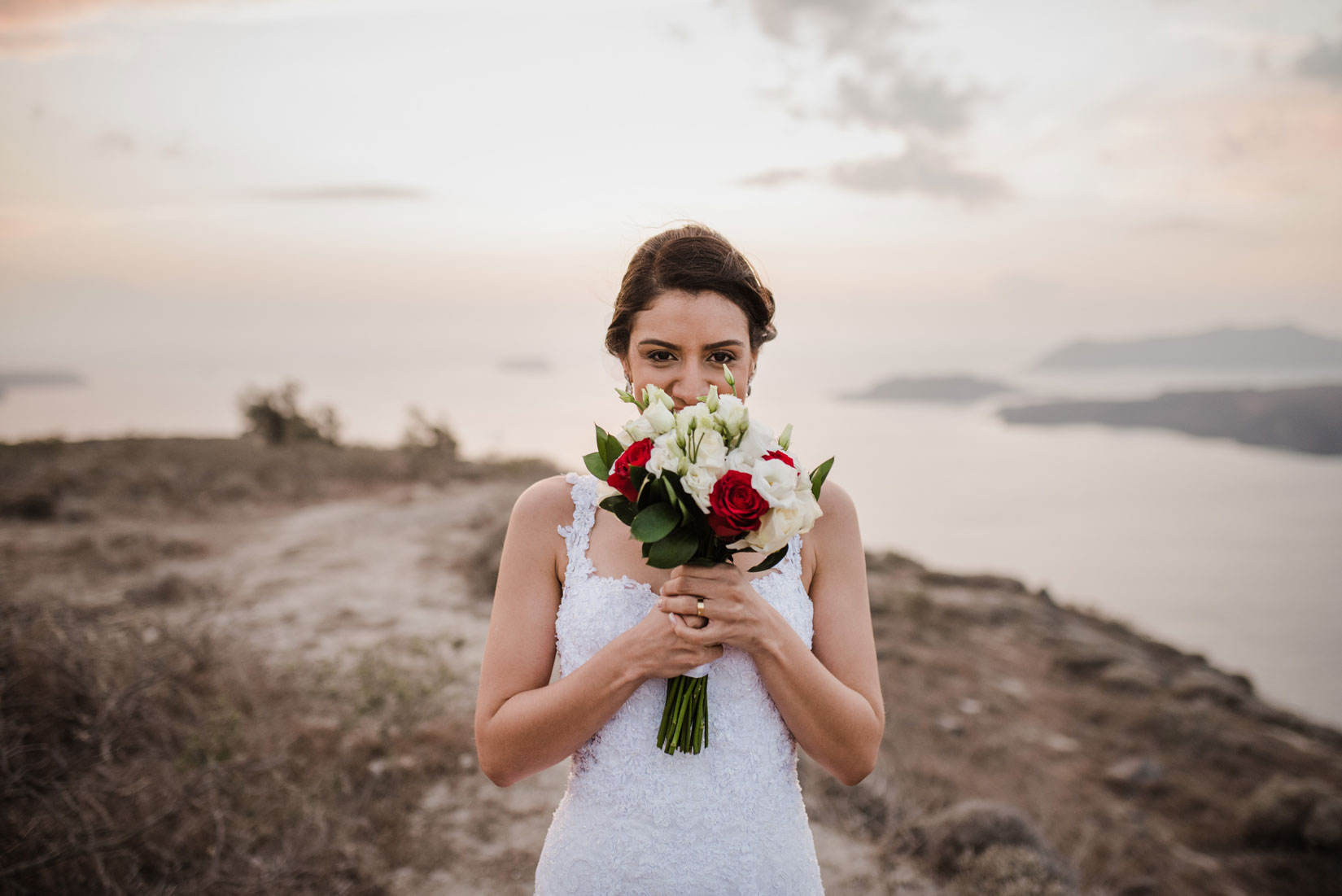 Casamento de Juliana e Antonio em Santorini