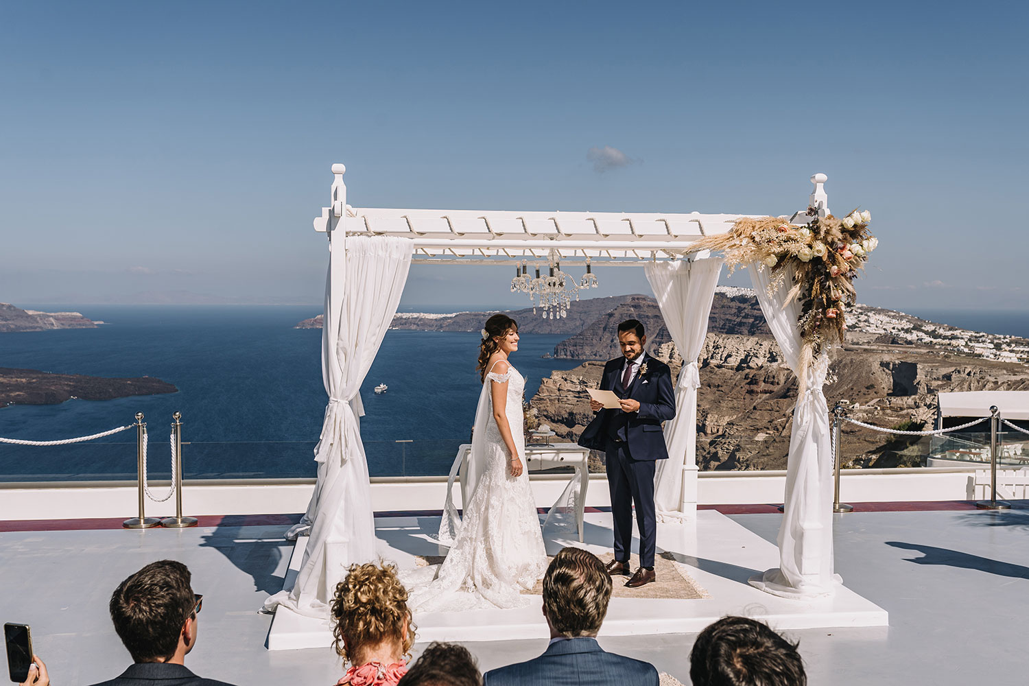 Casamento de Thais e Rodolfo em Santorini