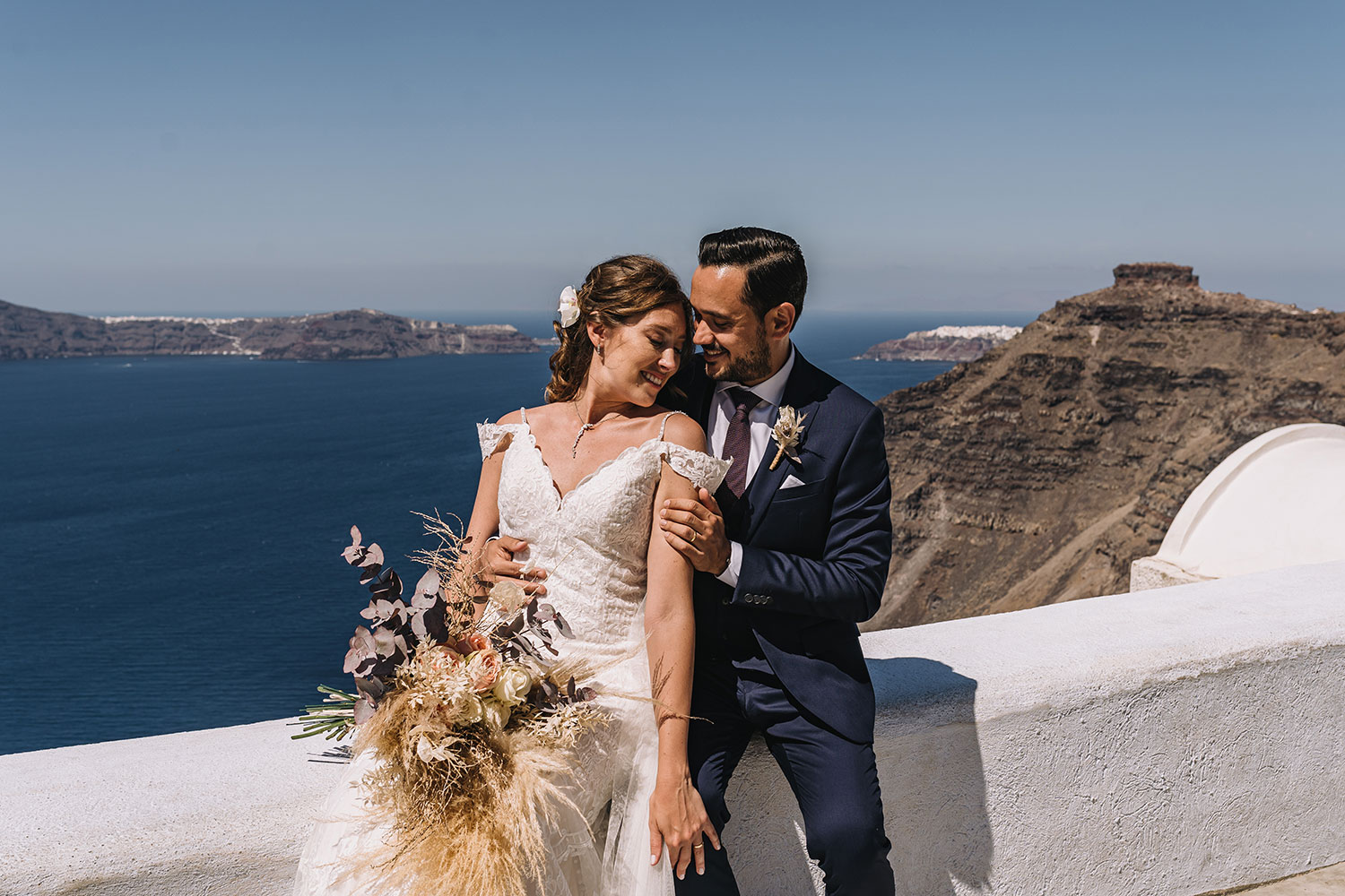Casamento de Thais e Rodolfo em Santorini