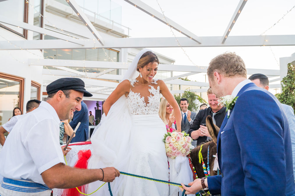 Casamento de Elly e Nick em Santorini