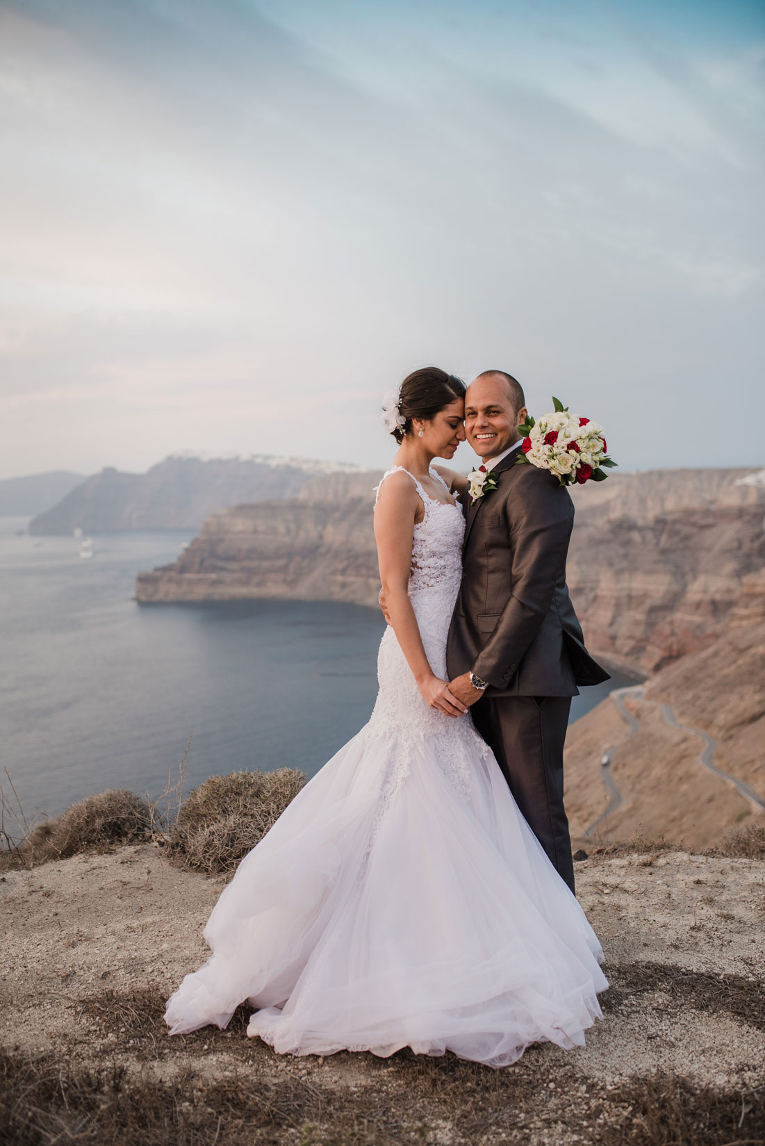 Casamento de Juliana e Antonio em Santorini