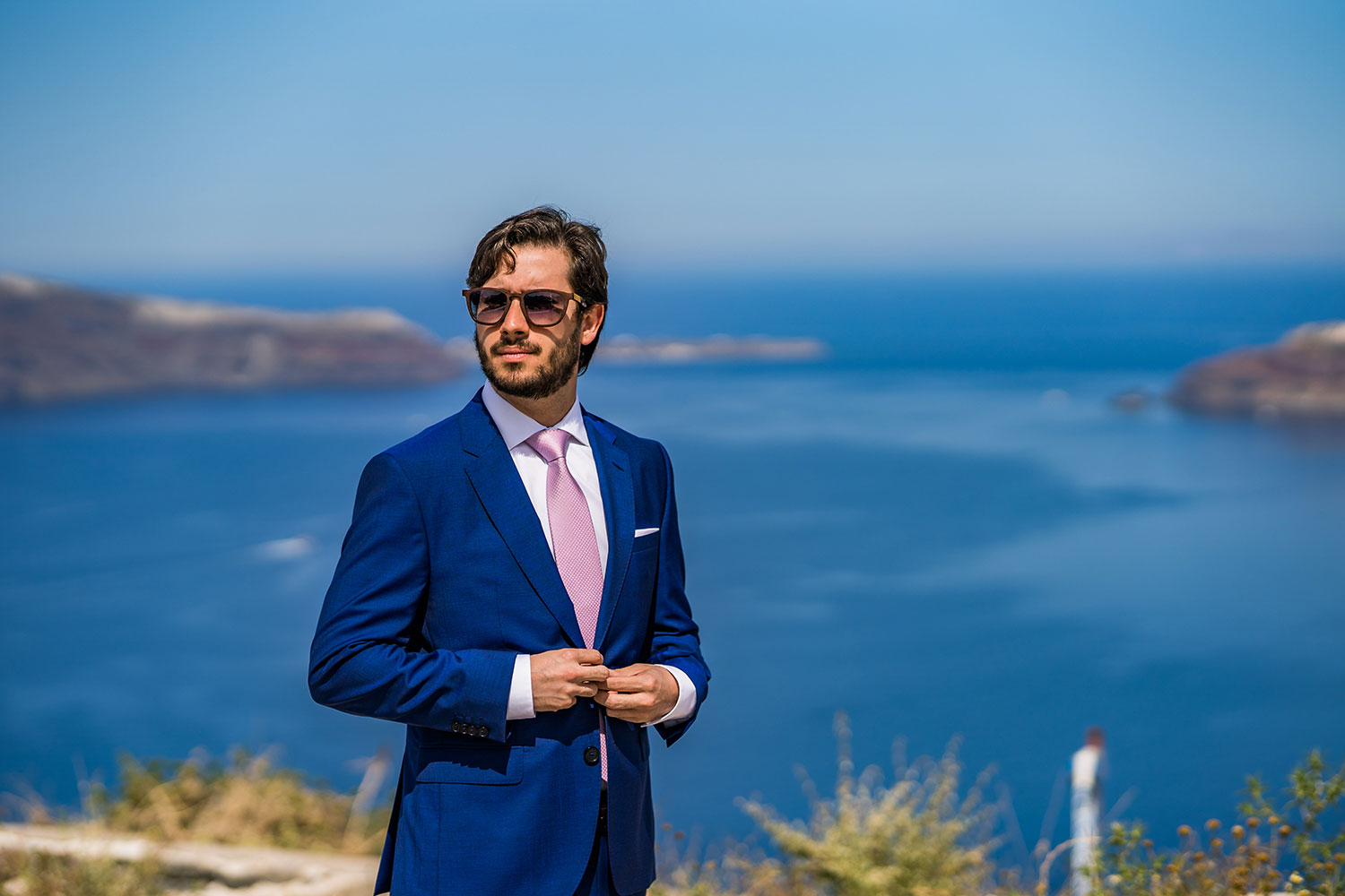 Casamento de Mirelli e Caio em Santorini