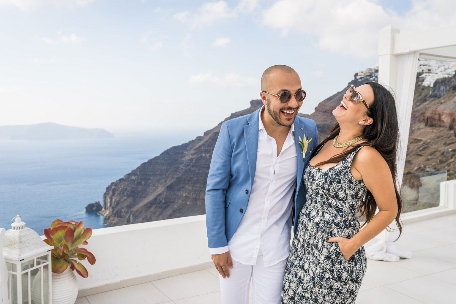 Casamento de Vanessa e Gabriel em Santorini