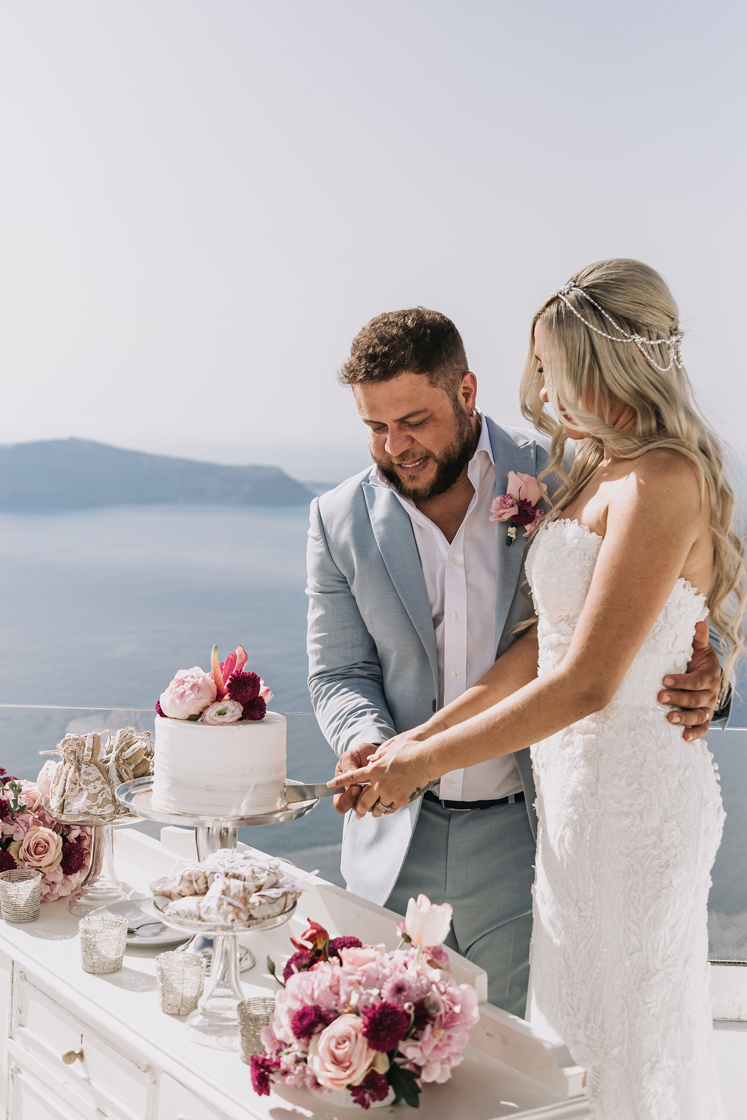 Casamento de Thais e Rodolfo em Santorini