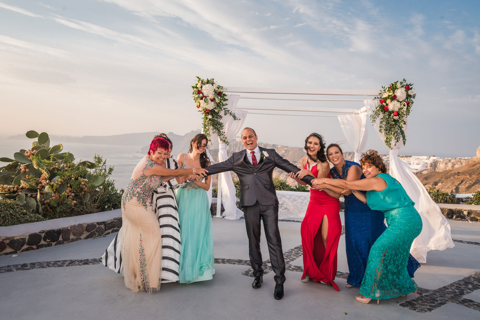 Casamento de Juliana e Antonio em Santorini