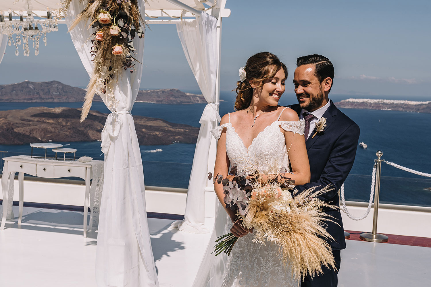 Casamento de Thais e Rodolfo em Santorini