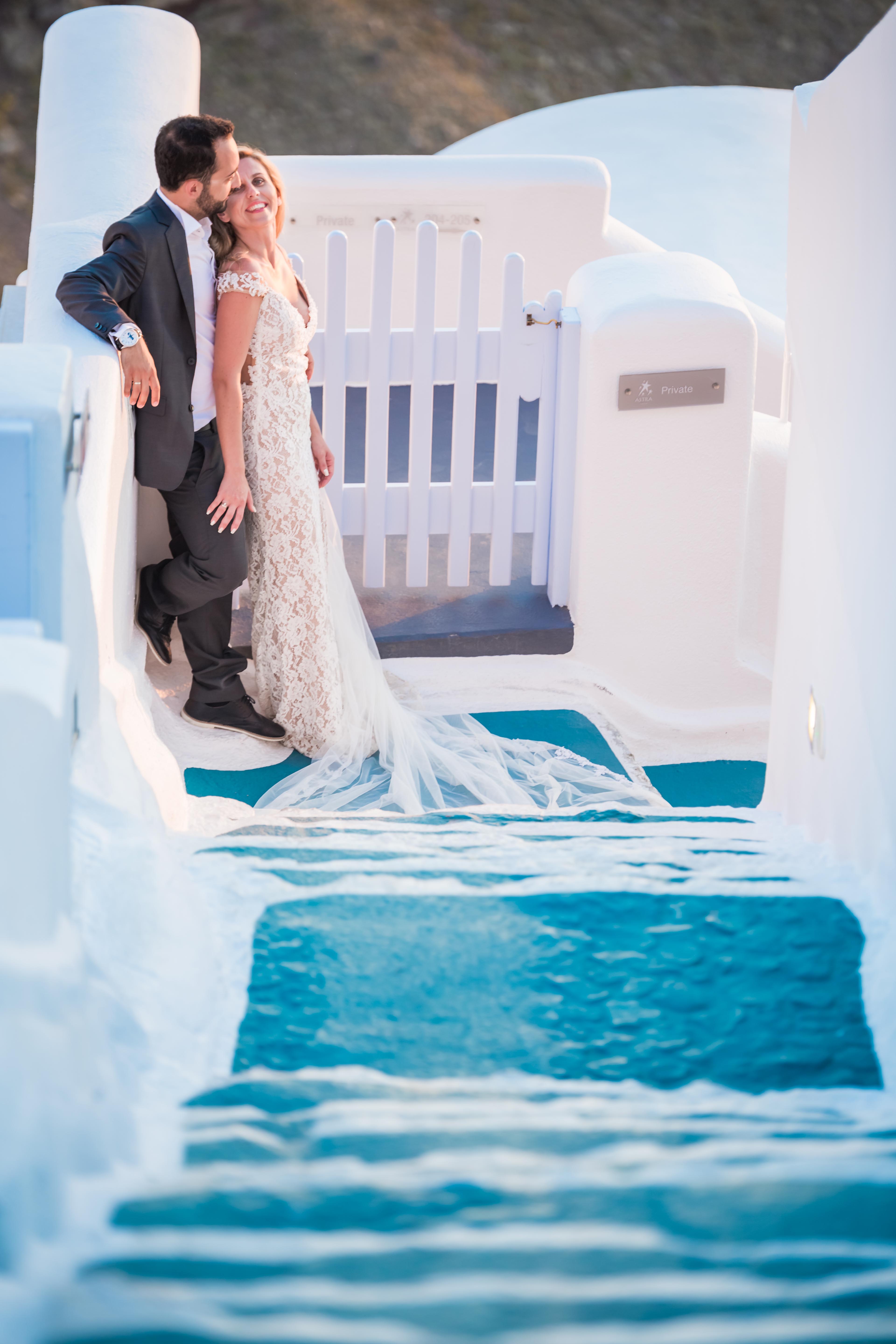 Fotografia do arquivo de Casamento em Santorini