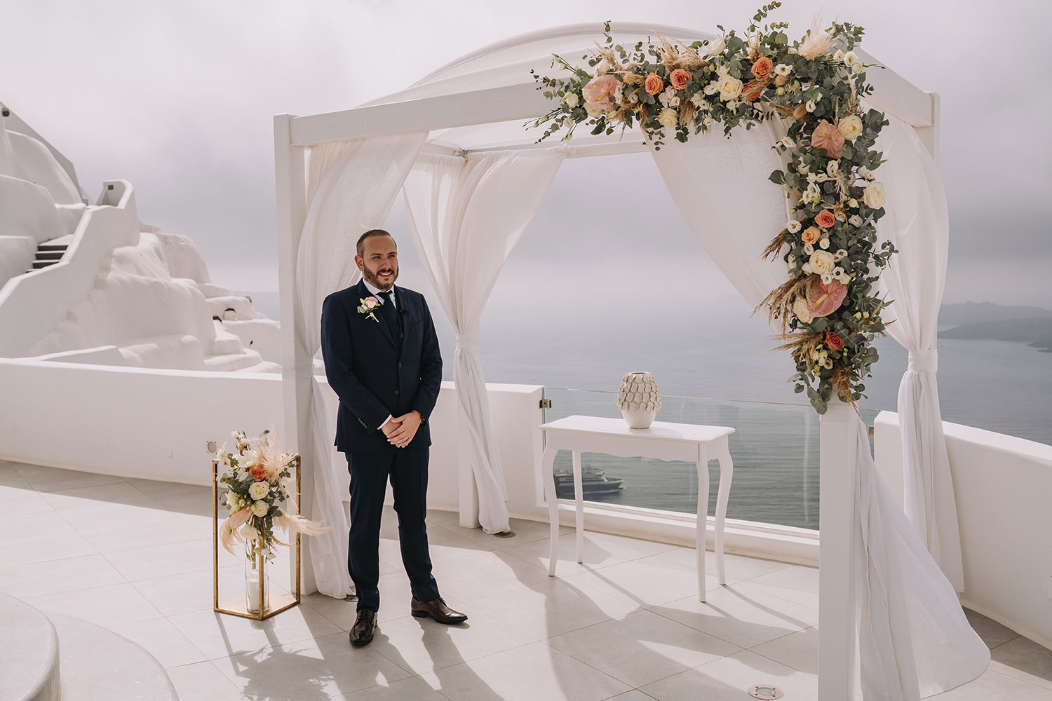 Casamento de Thais e Rodolfo em Santorini