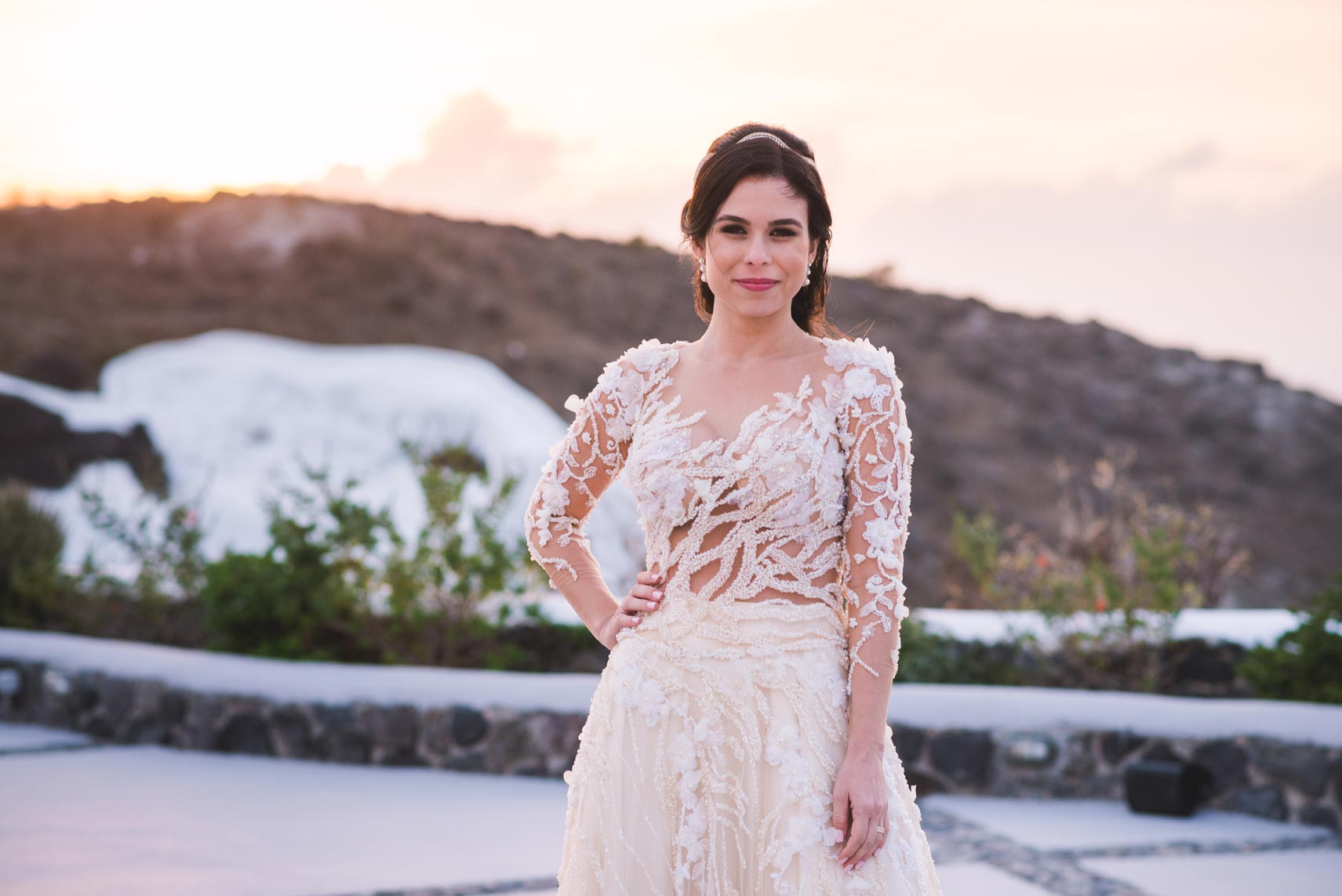 Casamento de Yasmin e Diego em Santorini