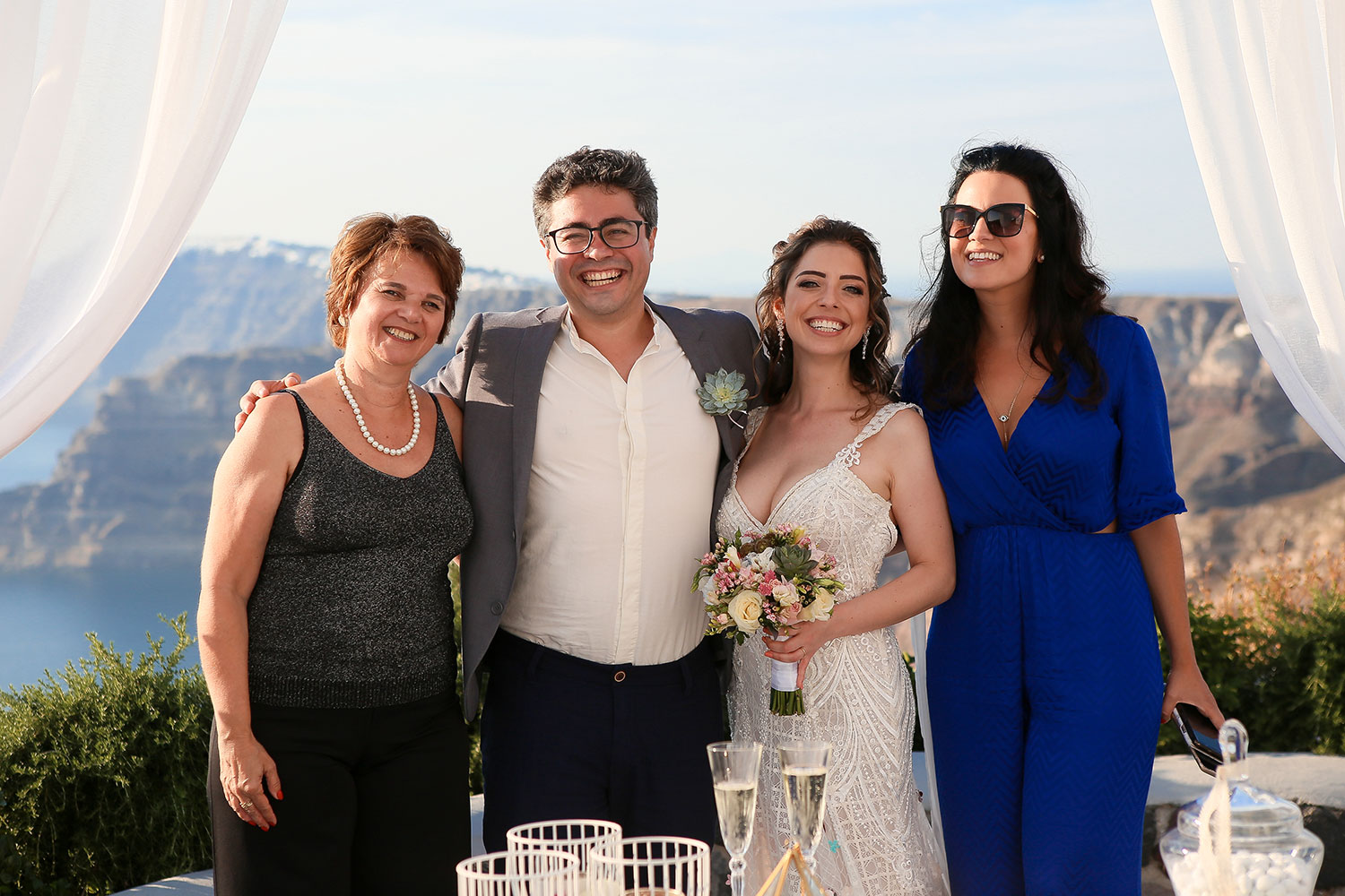 Casamento de Daniele e Max em Santorini