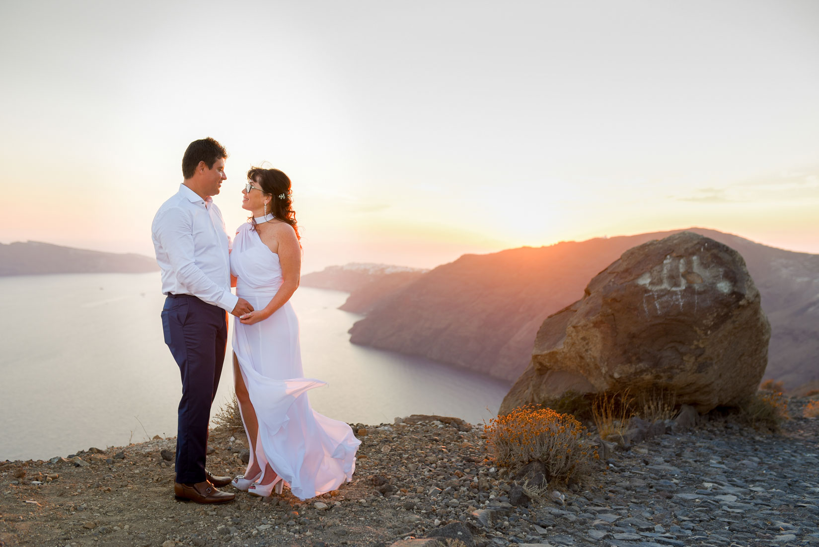 Casamento de Simone e Paulo em Santorini