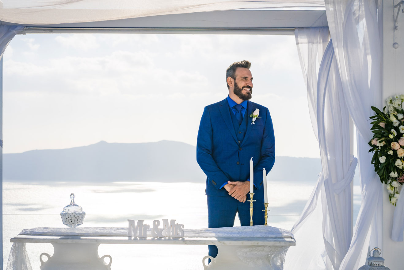 Casamento de Vanele e Alan em Santorini