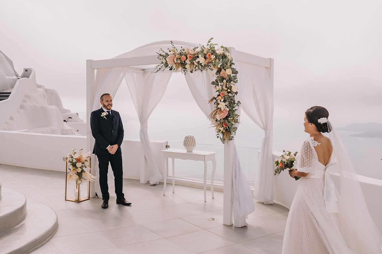 Casamento de Thais e Rodolfo em Santorini