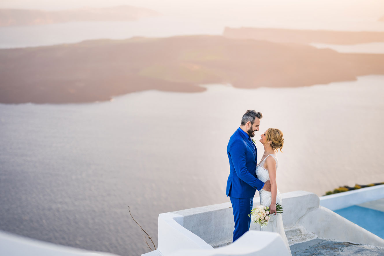 Casamento de Vanele e Alan em Santorini