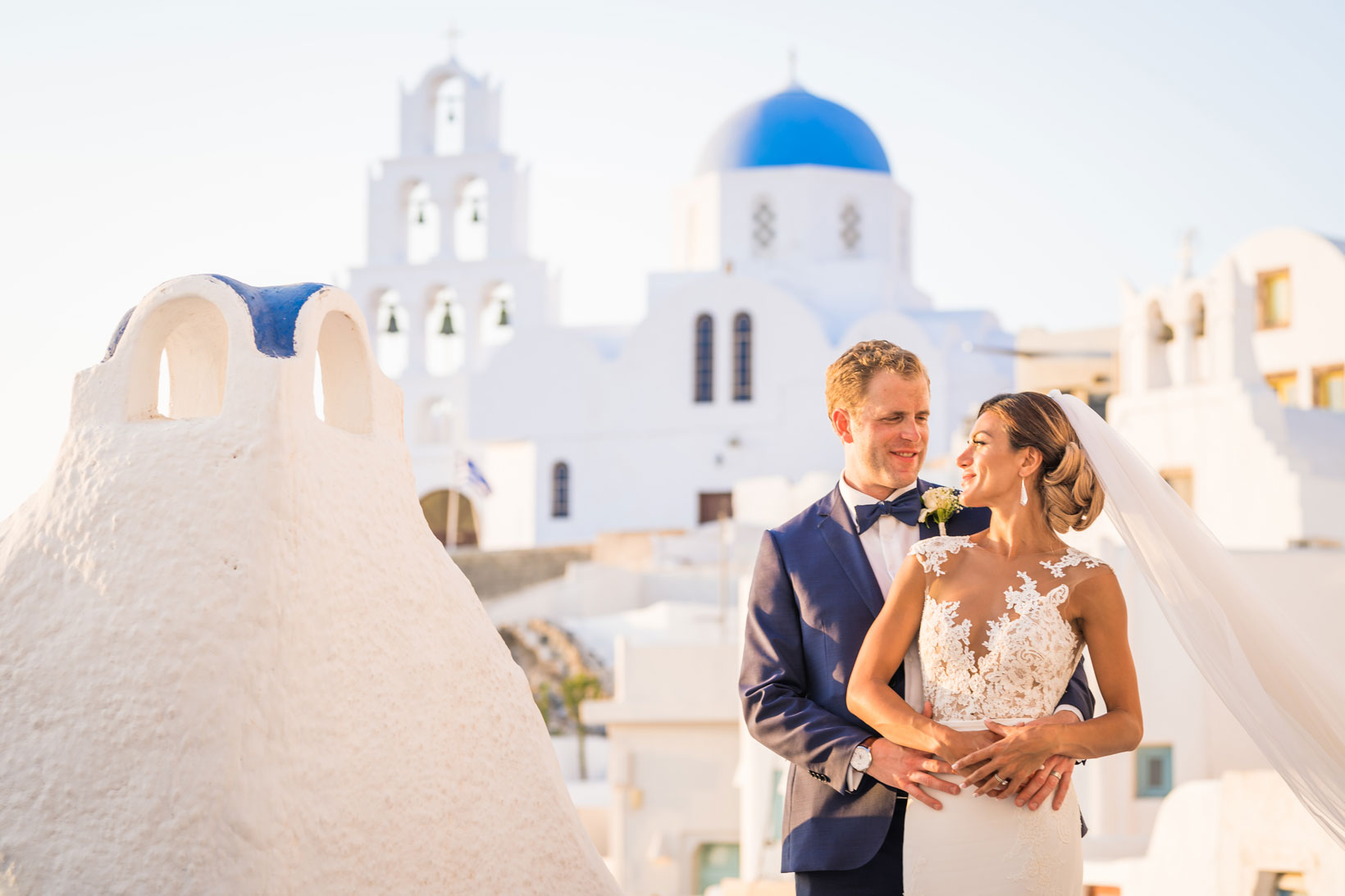 Casamento de Elly e Nick em Santorini