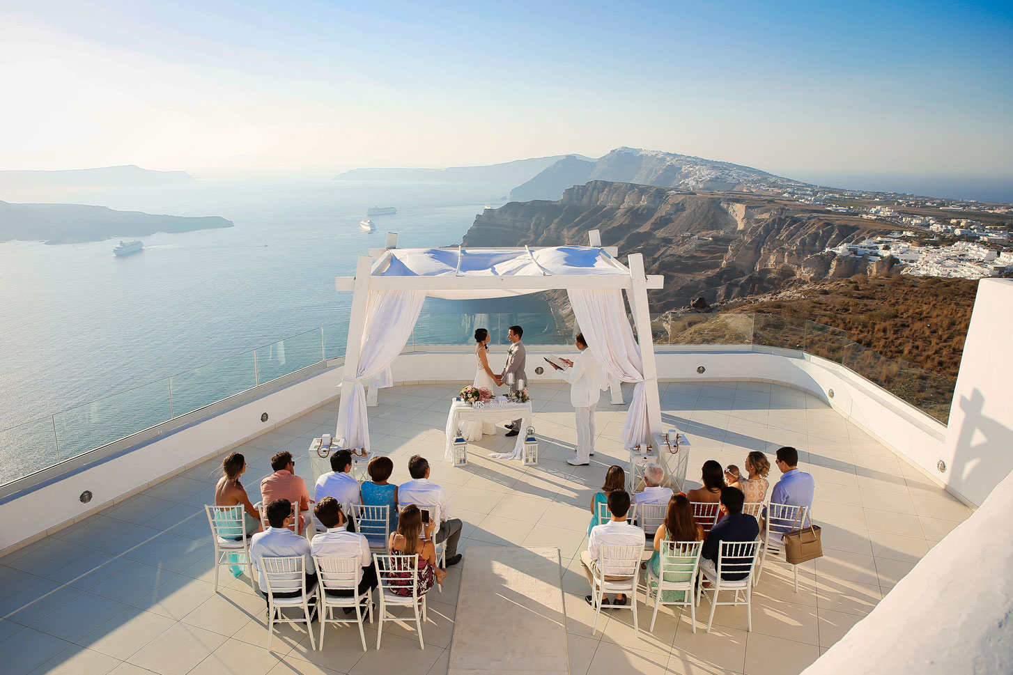 Casamento de Denise e Alessandri em Santorini