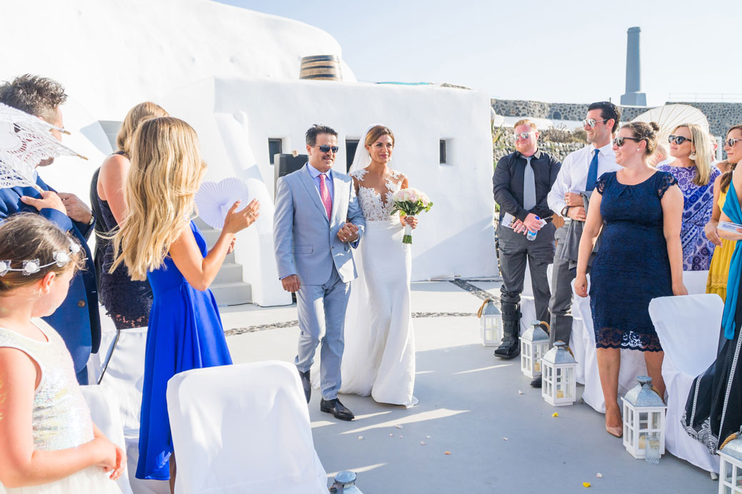 Casamento de Elly e Nick em Santorini