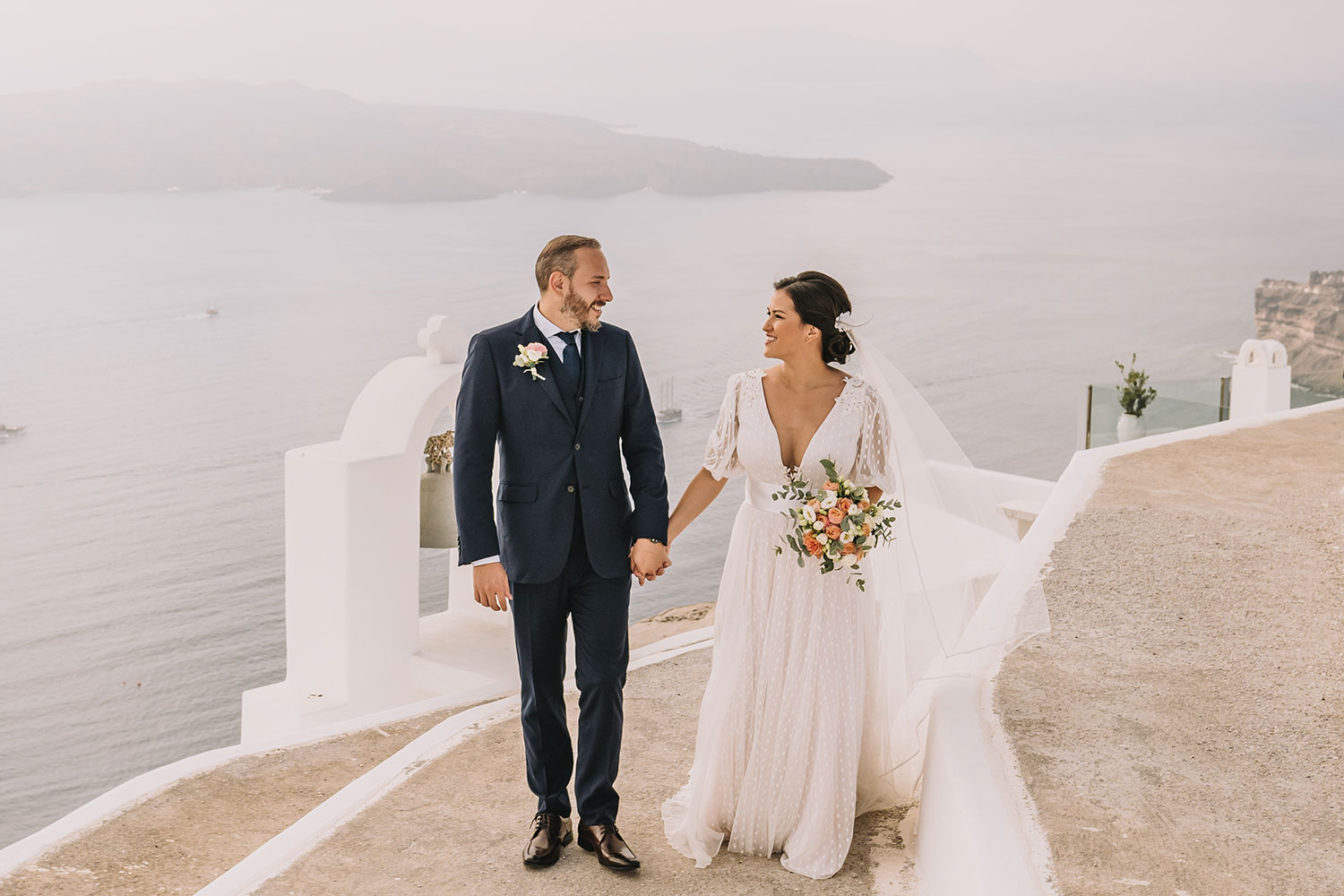 Casamento de Thais e Rodolfo em Santorini