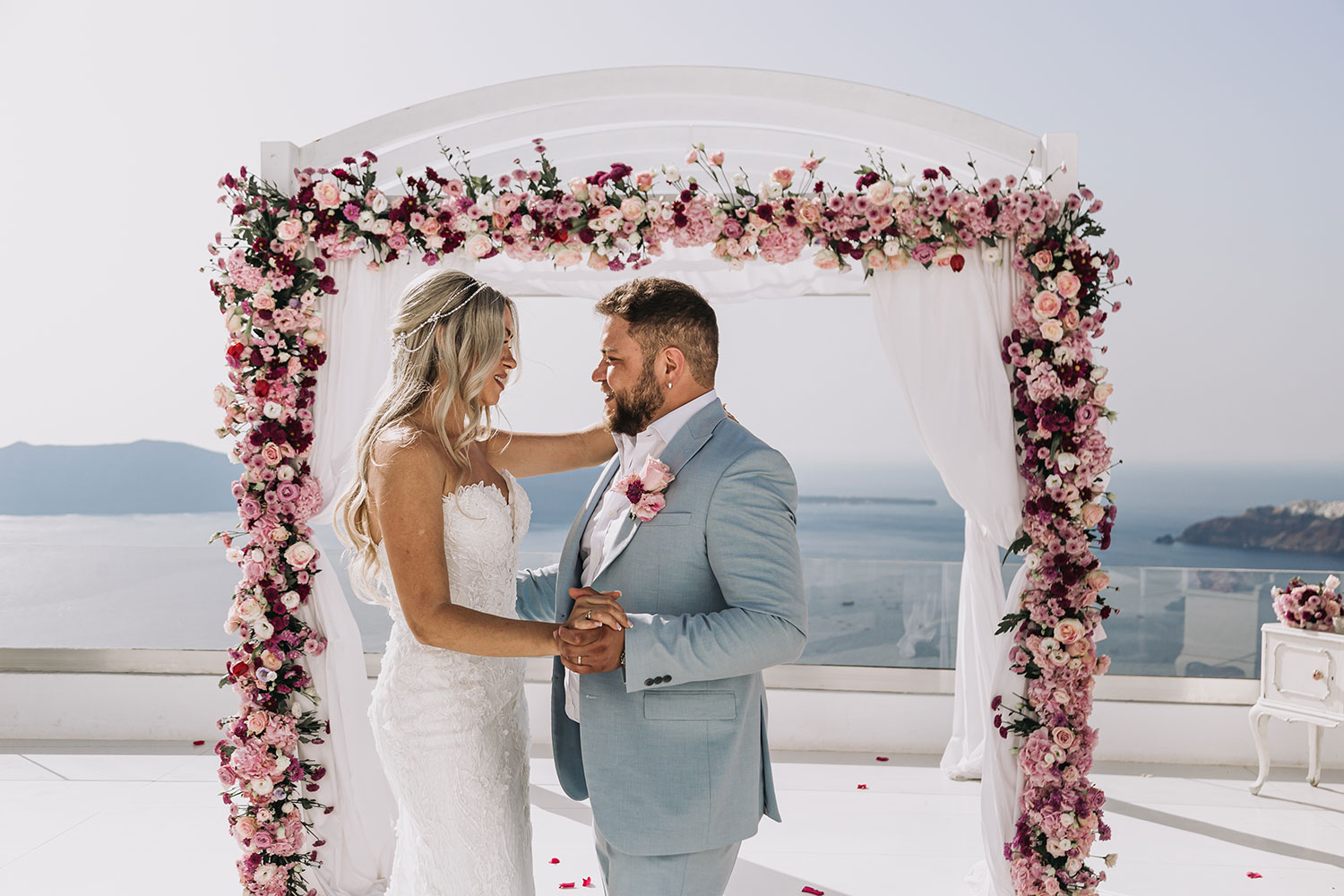 Casamento de Thais e Rodolfo em Santorini