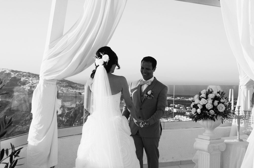 Casamento de Luana e André em Santorini