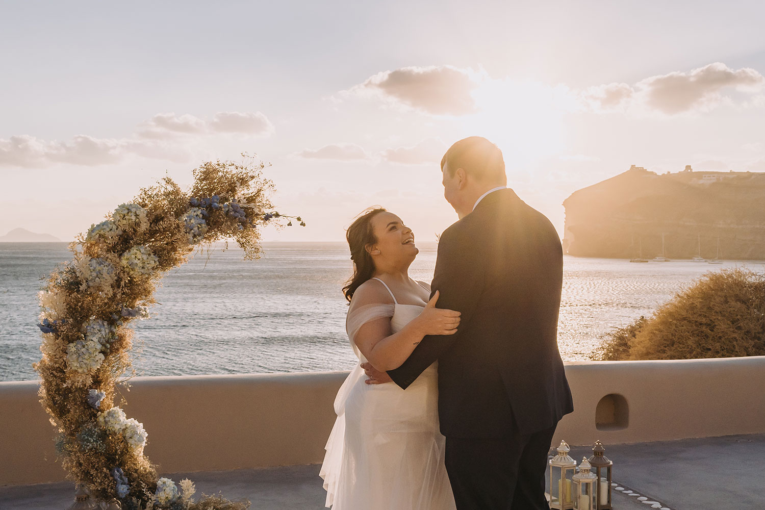 Casamento de Thais e Rodolfo em Santorini
