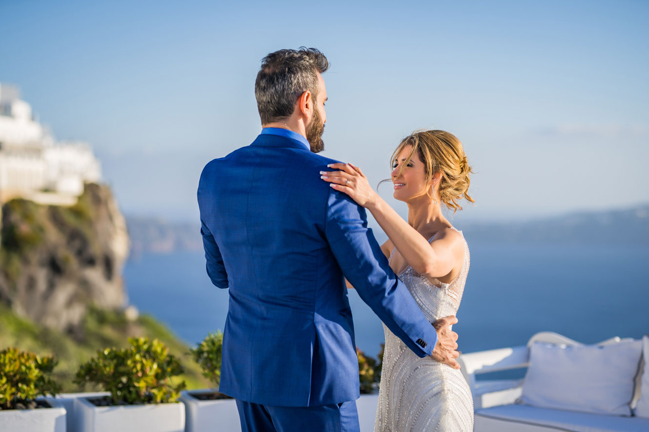 Casamento de Vanele e Alan em Santorini