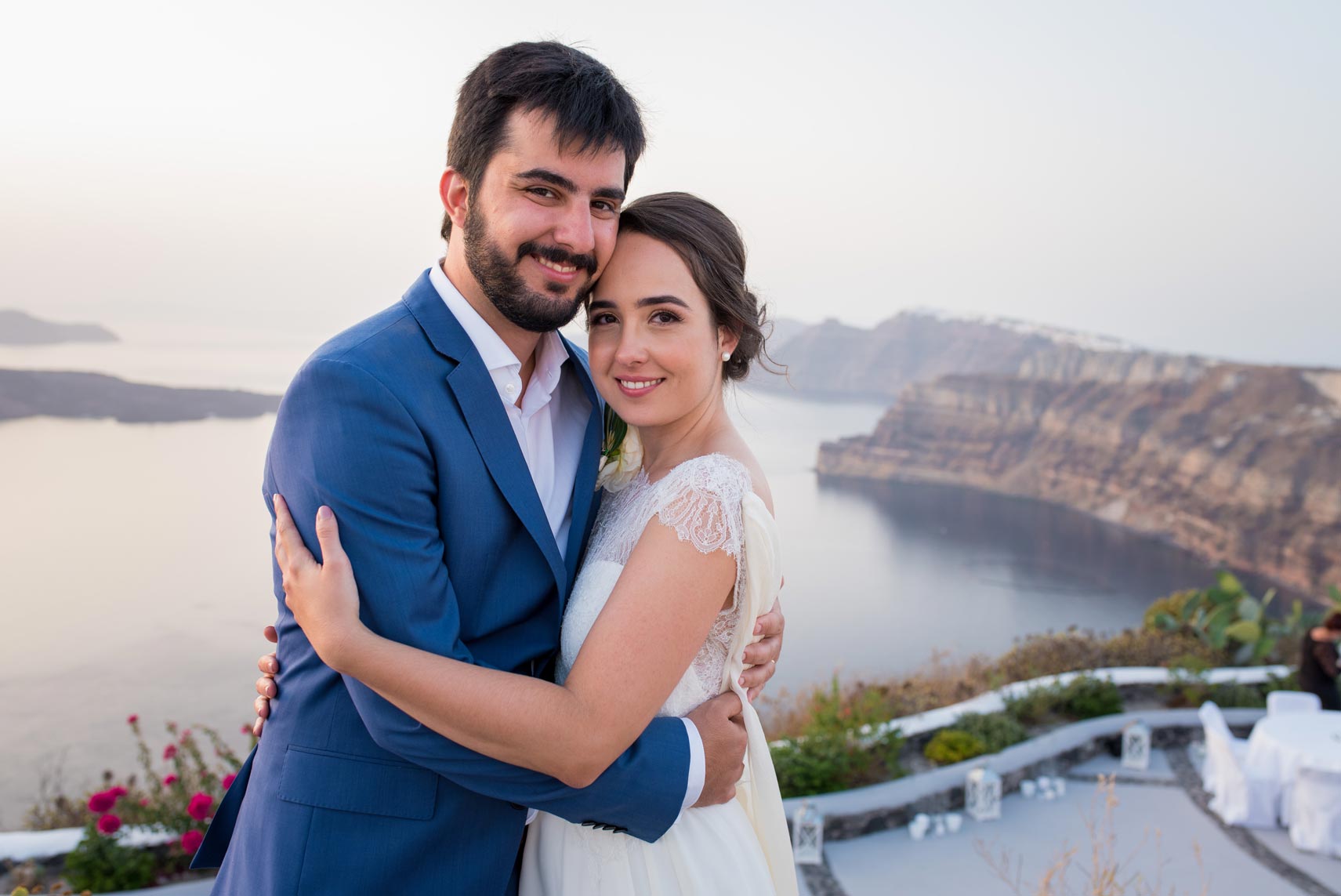 Casamento de Mariana e Stefanos em Santorini