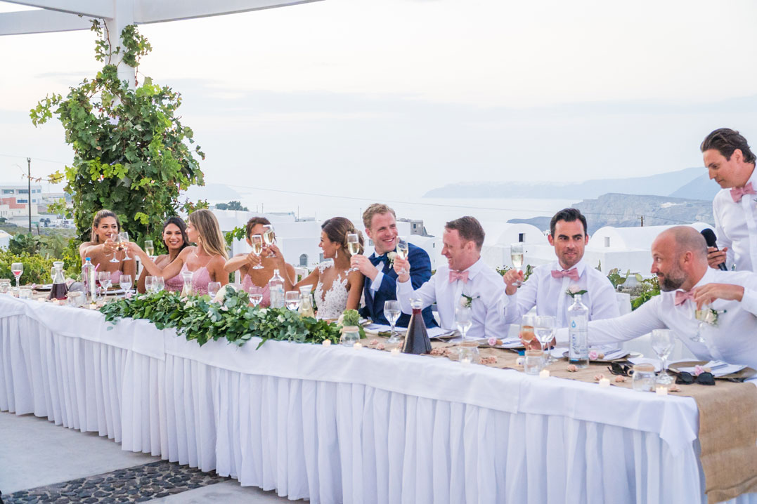Casamento de Elly e Nick em Santorini