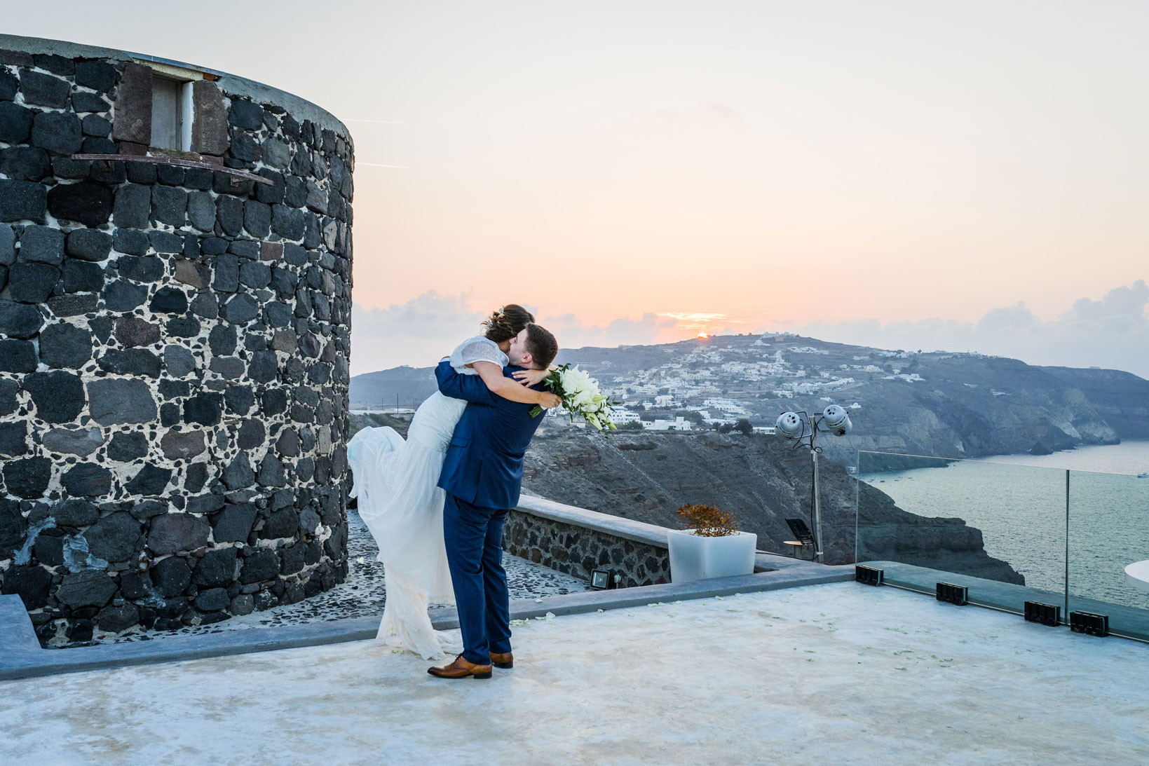 Casamento de Leticia e Gabriel em Santorini