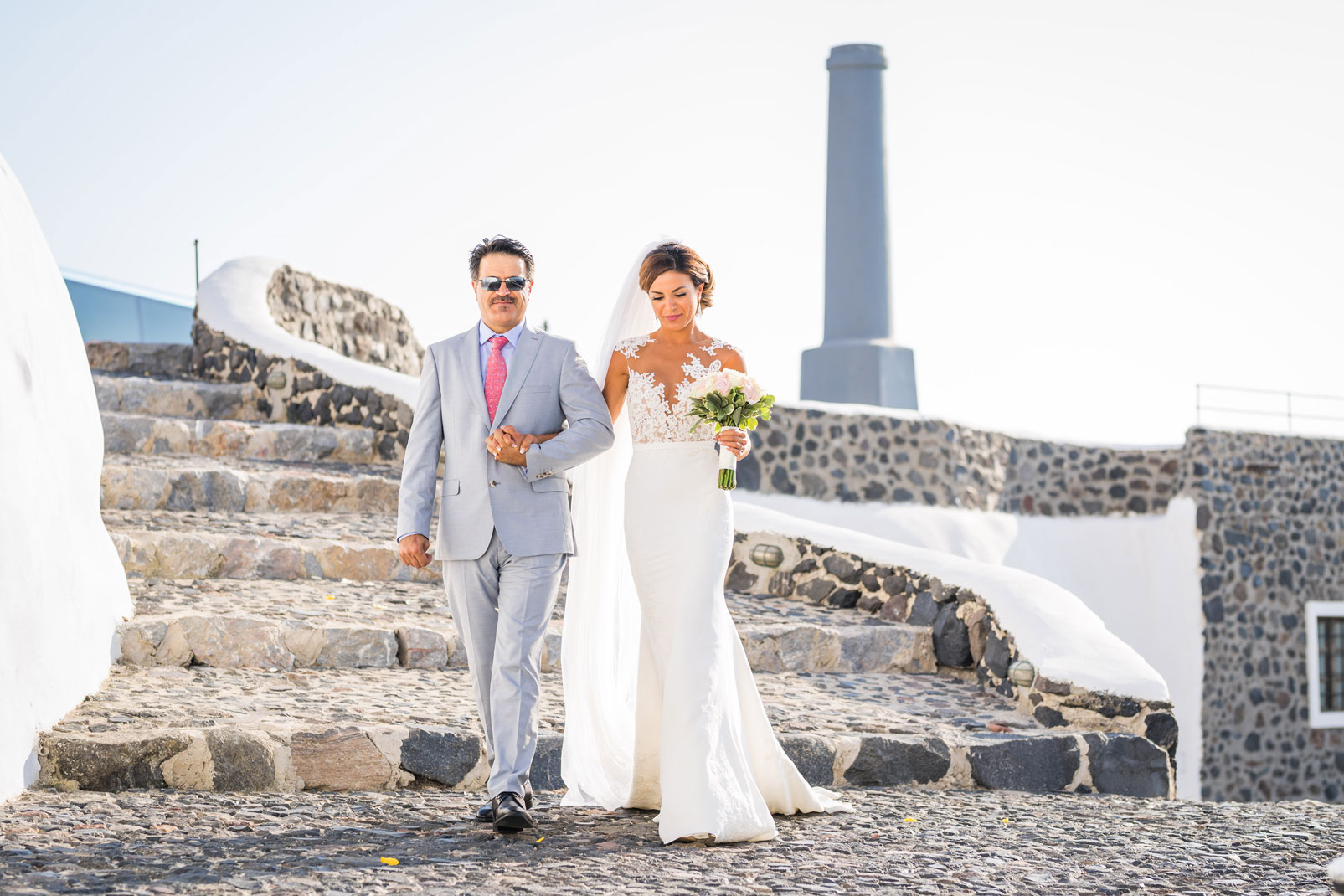 Casamento de Elly e Nick em Santorini