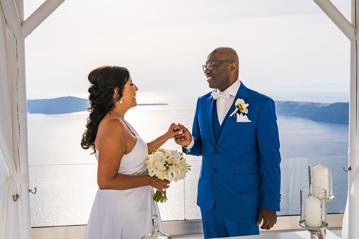 Casamento de Márcia e Arildo em Santorini