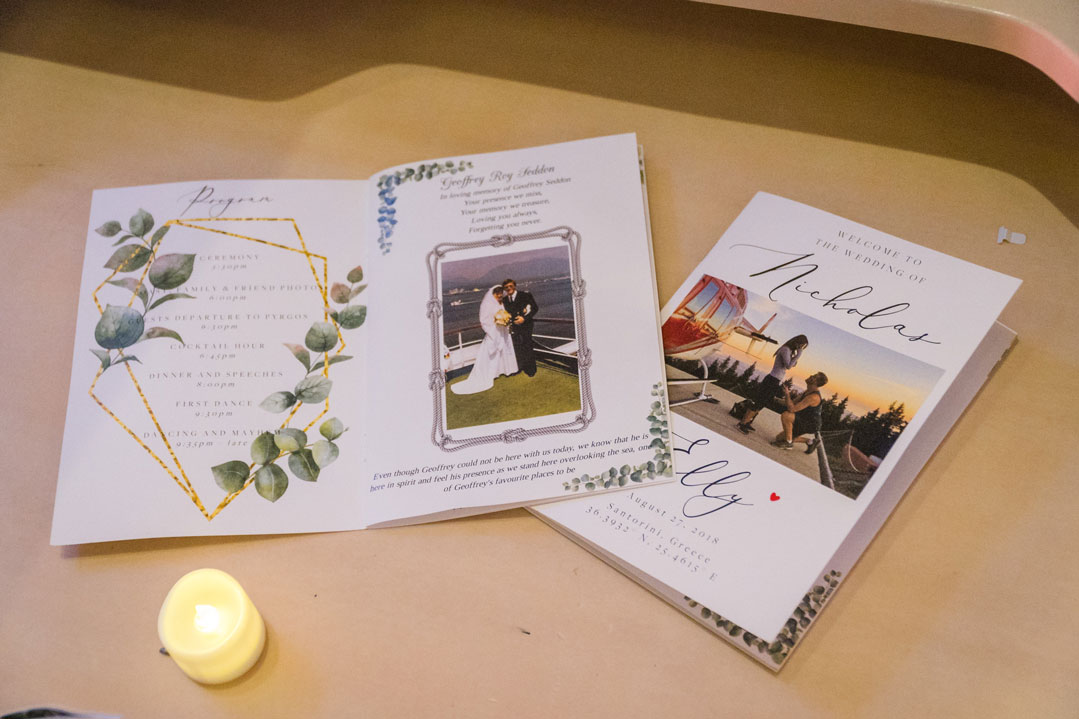Casamento de Elly e Nick em Santorini