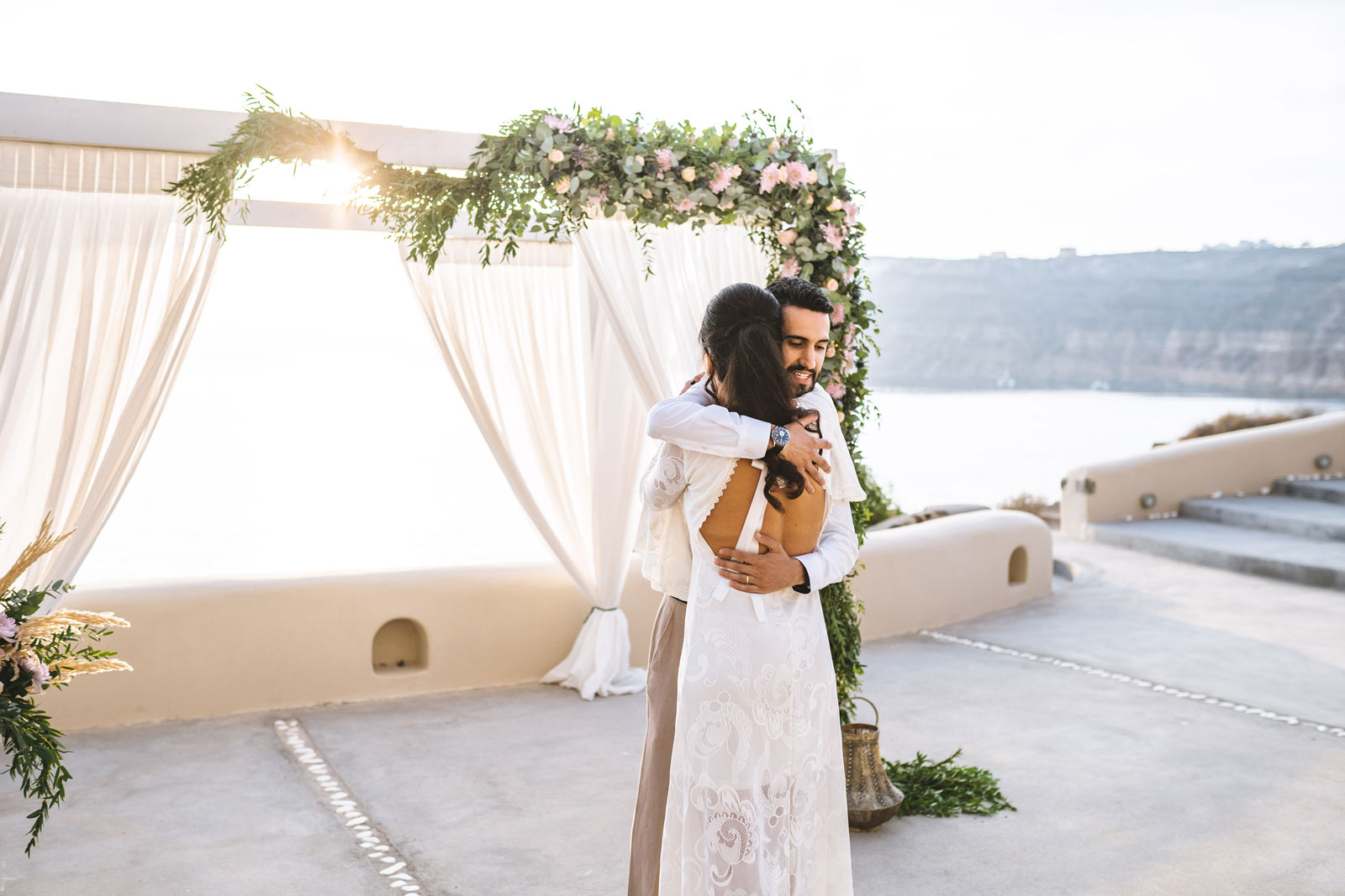 Casamento de Laura e Gabriel em Santorini